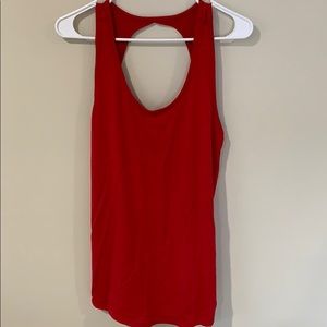 ZYIA Active Workout Red Twist Tank Top